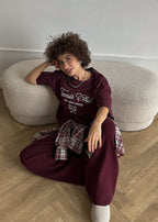 Tennis Club Oversized Graphic T-Shirt