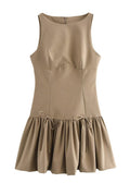 Camille Sleeveless Drop Waist Mini Dress