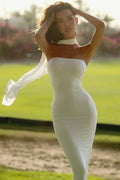 Strapless Ribbon Bodycon Birthday Dress