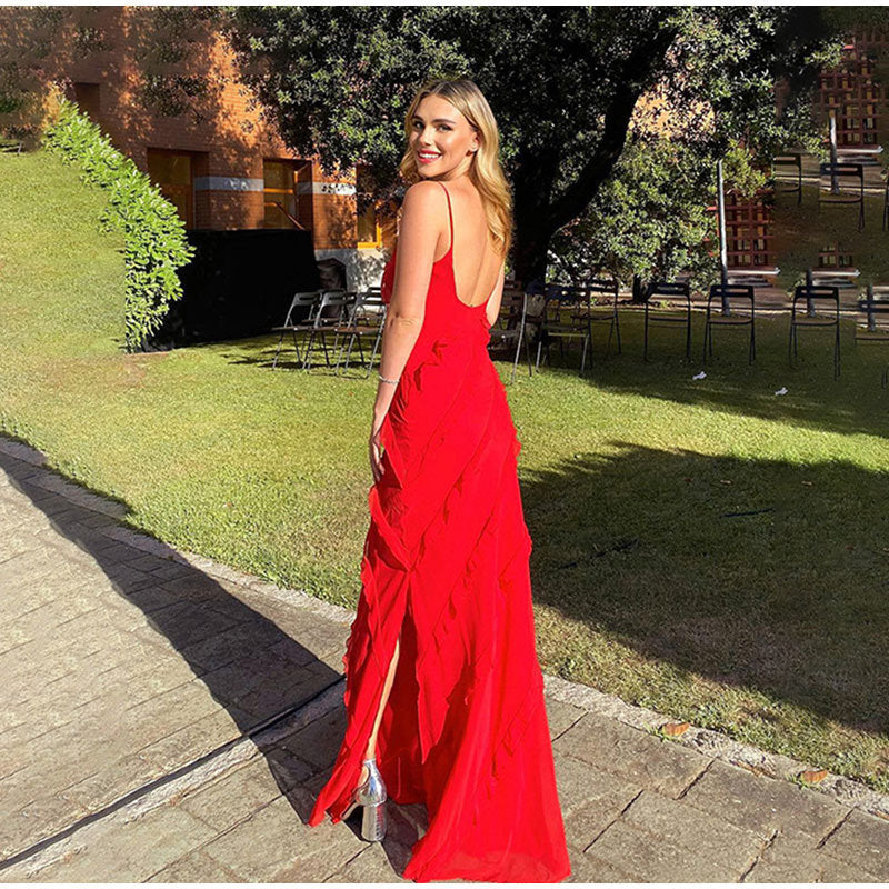 Patricia Elevated Long Dress with Ruffles Chic Silhouette Collection