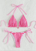 Heartwave - One-Piece Swimsuit with Optical Illusion Print