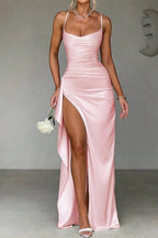 Glamorous Satin Silk Dress