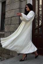 Oversized Faux Fur Duster Cardigan