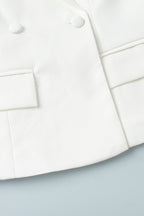 Tie-Waist Cropped Blazer