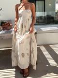Chill Vibes Open - Back Spaghetti Strap Maxi Dress