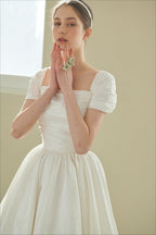 Elegant Vintage Off Shoulder Wedding Dress