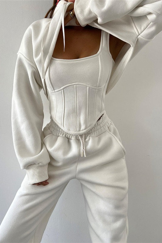 Tank Asymmetrical Hem Three Piece Set