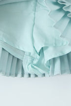 Low Waist Pleated Mini Skirt