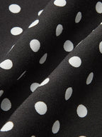 Polka Dot Lace-Trim Dress