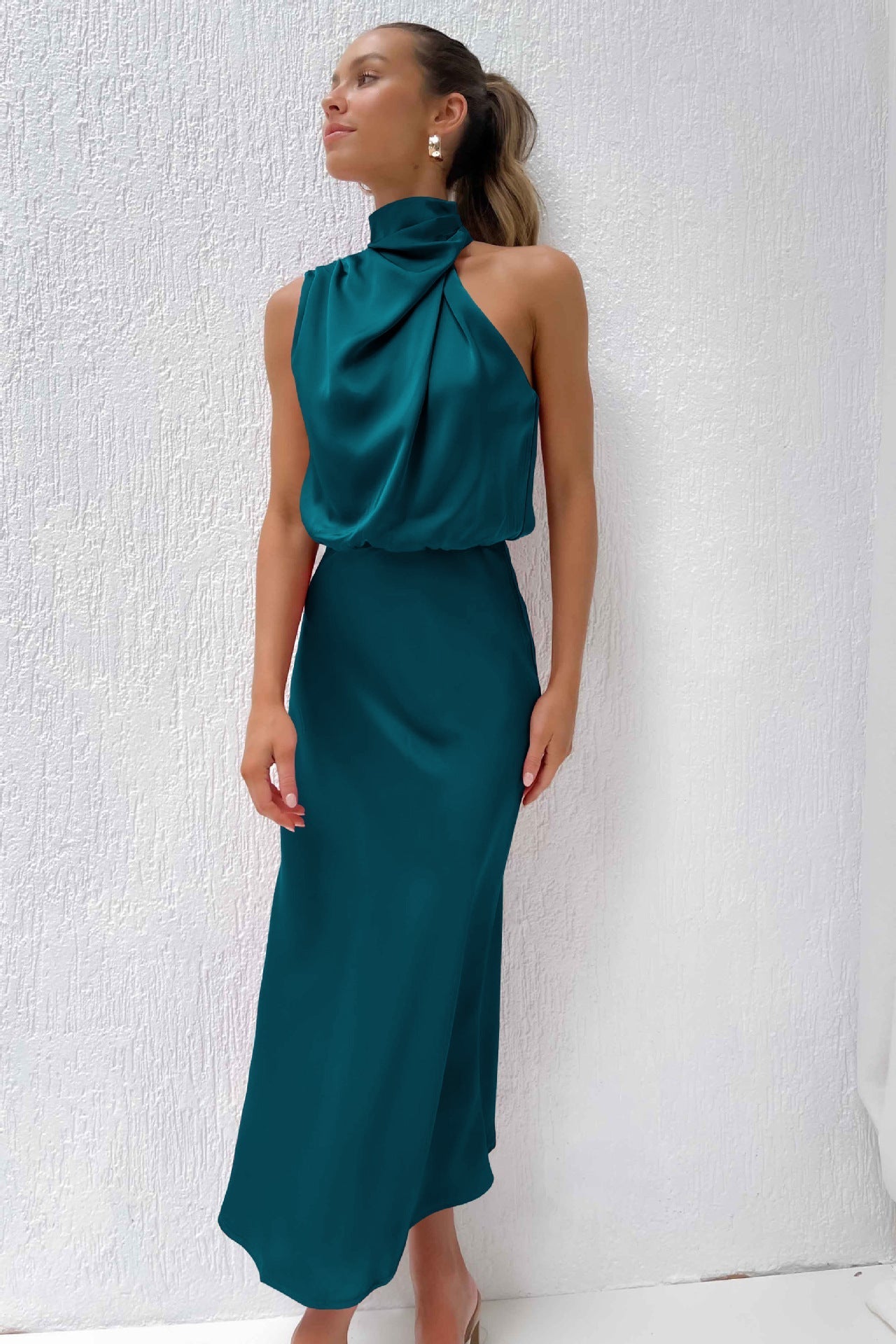 Isabella Boutique Maxi Dress with High Neck Collection