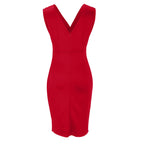 Sarah Luxe V Neck Dress Evening Wear Edit