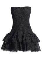 Santorini Smocked Strapless Mini Dress
