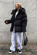 Relaxed Fit Quilted Longline Coat