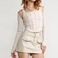Kiera Ivory Cardigan & Tank Top Set