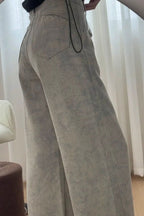 Tie Dye High Waist Relaxed Slim Straight Pants