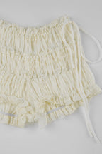 Boho Textured Irregular Tulip Shorts