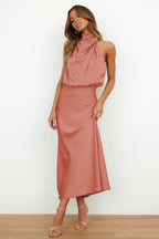 Isabella Boutique Maxi Dress with High Neck Collection