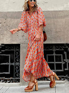Bohemian Breeze - Printed Maxi Dress