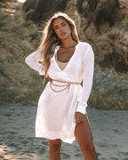 Bali Pocketed Kaftan Dress Marshmallow FINAL