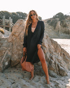 Bali Pocketed Kaftan Dress Onyx FINAL