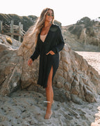 Bali Pocketed Kaftan Dress Onyx FINAL