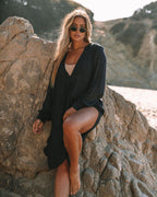Bali Pocketed Kaftan Dress Onyx FINAL