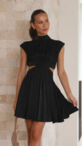Yolanda Minimalist Mini Dress Elevated Occasion Wear