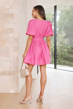 Mara Boutique Mini Dress Pink Premium Wardrobe Essential