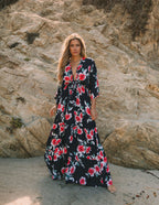 Kaydence Floral Kimono Tie Maxi Dress FINAL