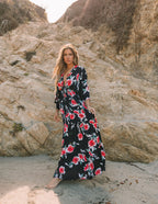 Kaydence Floral Kimono Tie Maxi Dress FINAL