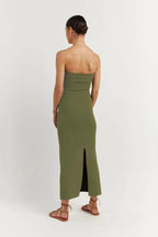 Twisted Front Knit Sweater Dress