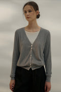 Color Block Layered VNeck Knit Top