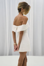 Sexy Backless Off-Shoulder Solid Bodycon Party Dress