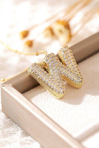 Pavl Bubble Letter Monogram Necklace