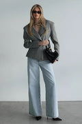 Tailored Tie Detail Slim Fit Blazer