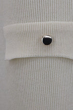 Sleeveless Round Neck Knit Sweater Dress