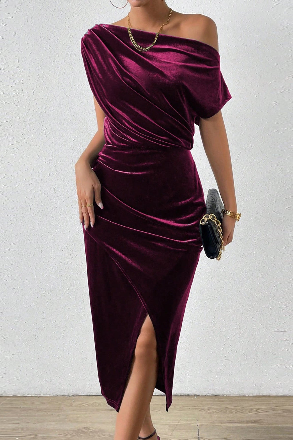 Off-the-shoulder Bodycon Cocktail Dress