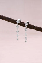 Sterling Silver Zirconia Pearl Stud Earrings