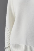 High Neck Loose Knit Sweater