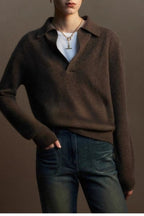 Relaxed Wool Blend Knit Top