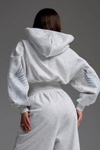 Motorcycle Graphic Zip Up Hoodie
