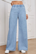 Vintage Elastic High Waist Relaxed Jeans