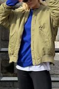 Oversized Bomber Loose Biker Jacket
