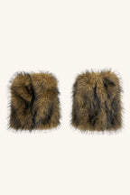 Raccoon Faux Fur Mid Calf Boot Cuffs