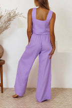 vest sleeveless trousers loose suit