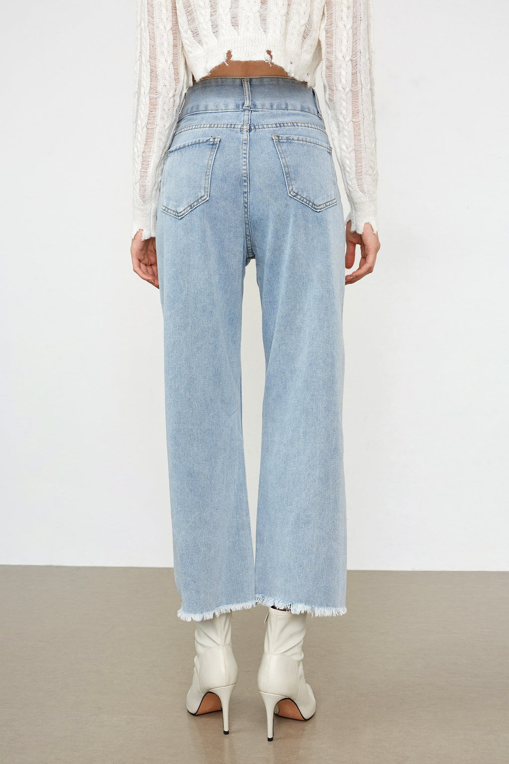 Auria Light Blue Ankle Jeans