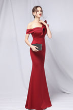 Off Shoulder Mermaid Maxi Party Dress