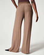 Crepe Pleated Pants