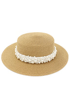 Pearl Embellished Beach Hat