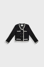 Jacey Black Double Breasted Jacket